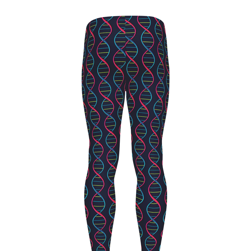 DNA Helix Pattern Print Men's leggings
