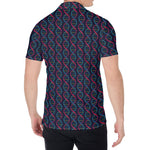 DNA Helix Pattern Print Men's Shirt