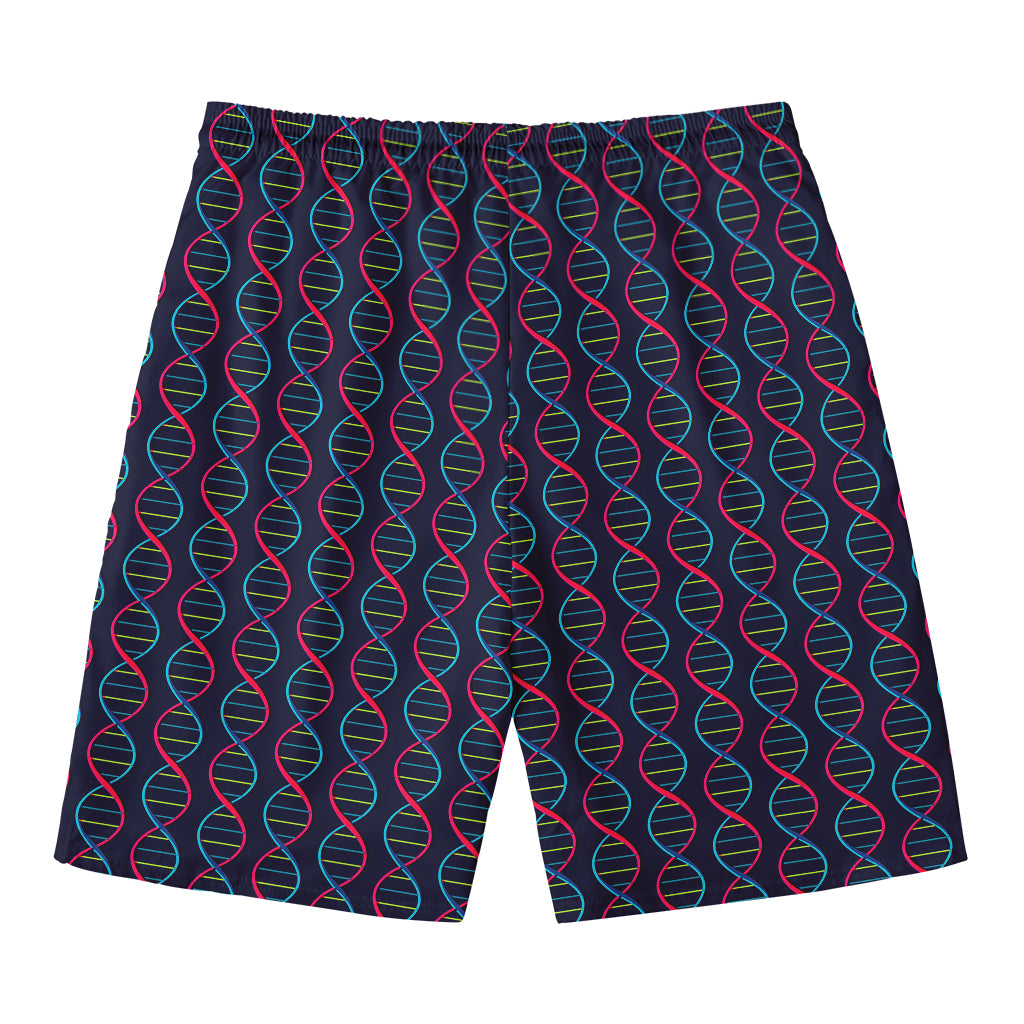 DNA Helix Pattern Print Men's Swim Trunks