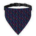 DNA Helix Pattern Print Over The Collar Dog Bandana