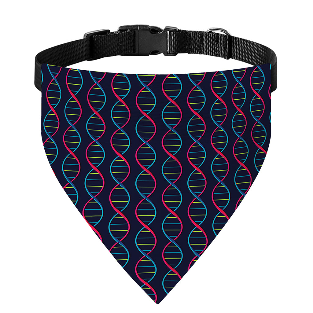 DNA Helix Pattern Print Over The Collar Dog Bandana