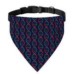 DNA Helix Pattern Print Over The Collar Dog Bandana