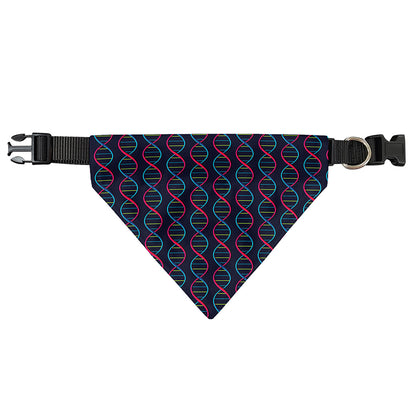 DNA Helix Pattern Print Over The Collar Dog Bandana