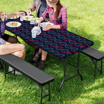 DNA Helix Pattern Print Picnic Table Cover