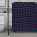 DNA Helix Pattern Print Polyester Shower Curtain