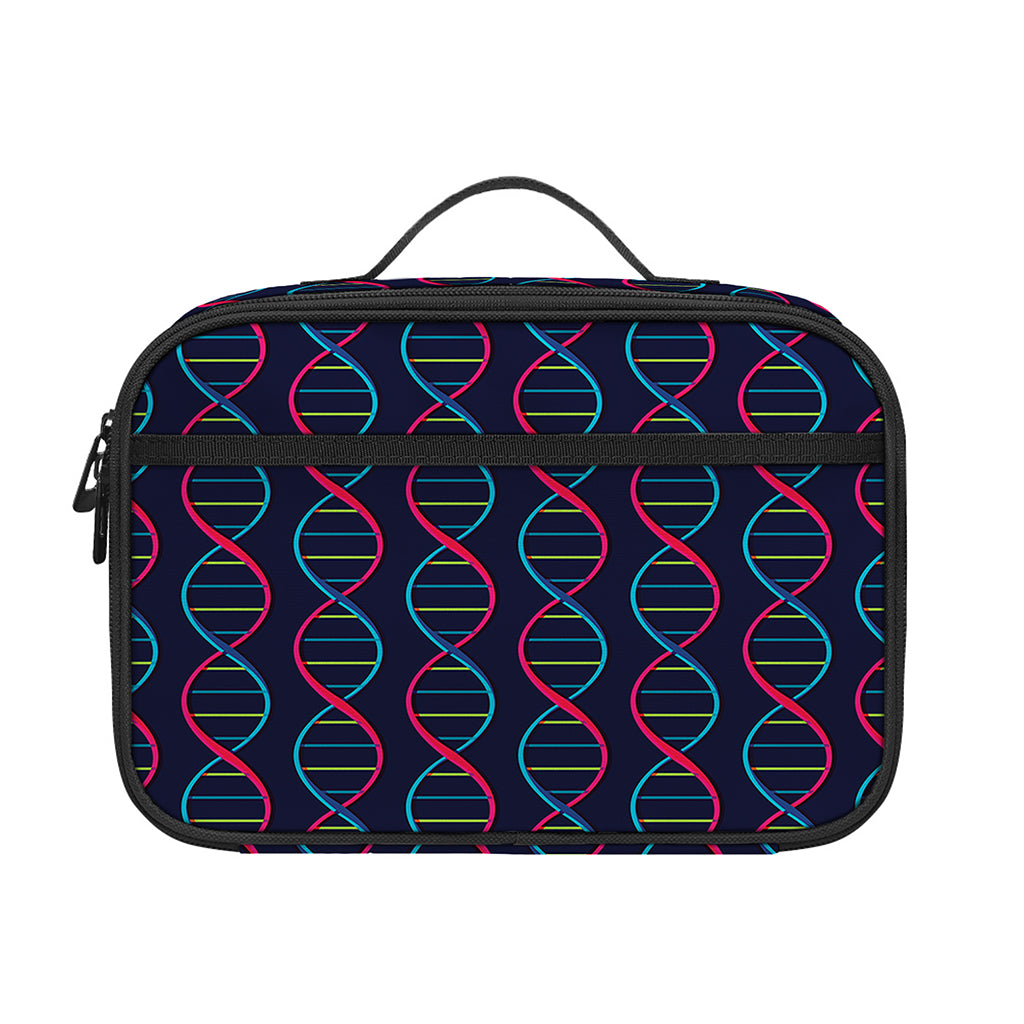 DNA Helix Pattern Print Portable Lunch Bag
