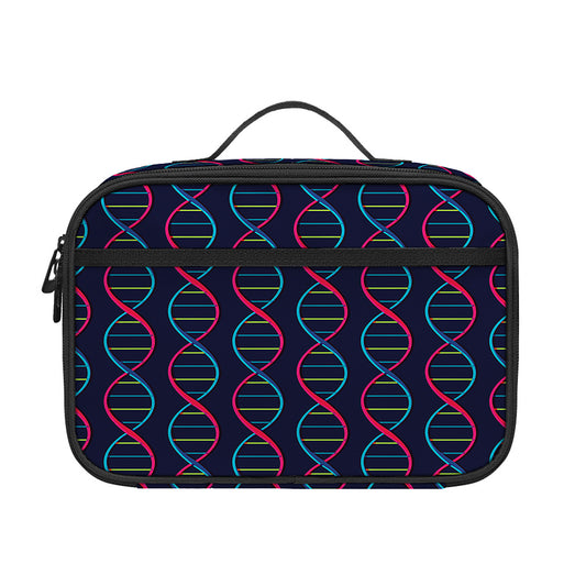 DNA Helix Pattern Print Portable Lunch Bag