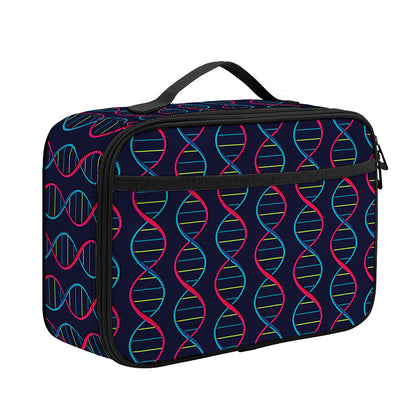 DNA Helix Pattern Print Portable Lunch Bag
