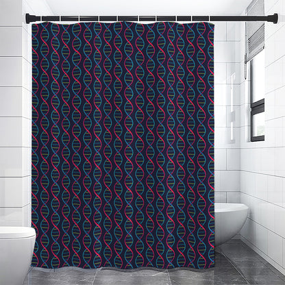 DNA Helix Pattern Print Premium Shower Curtain