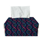 DNA Helix Pattern Print Rectangle Tissue Box Cover