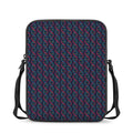 DNA Helix Pattern Print Rectangular Crossbody Bag