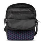 DNA Helix Pattern Print Rectangular Crossbody Bag