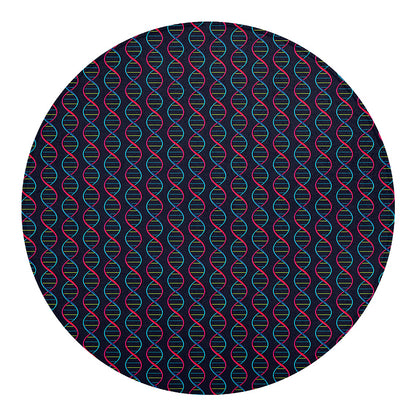 DNA Helix Pattern Print Round Blanket