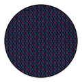 DNA Helix Pattern Print Round Floor Mat