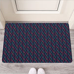 DNA Helix Pattern Print Rubber Doormat