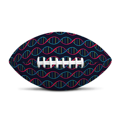 DNA Helix Pattern Print Rugby Ball