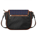 DNA Helix Pattern Print Saddle Bag