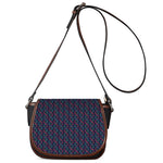 DNA Helix Pattern Print Saddle Bag
