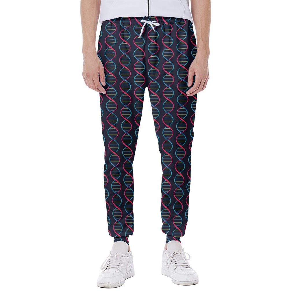 DNA Helix Pattern Print Scuba Joggers