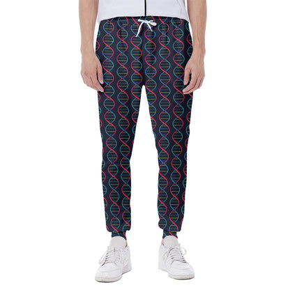 DNA Helix Pattern Print Scuba Joggers