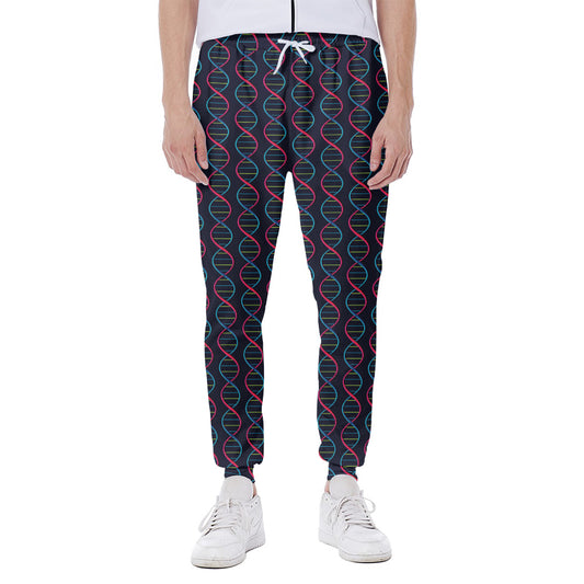 DNA Helix Pattern Print Scuba Joggers