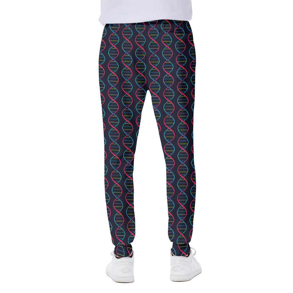 DNA Helix Pattern Print Scuba Joggers