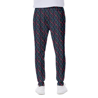 DNA Helix Pattern Print Scuba Joggers