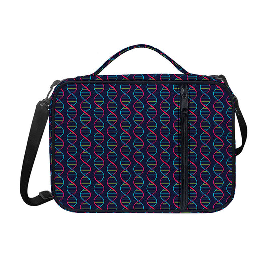 DNA Helix Pattern Print Shoulder Strap Bible Bag