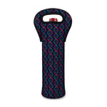 DNA Helix Pattern Print Single Neoprene Wine Tote