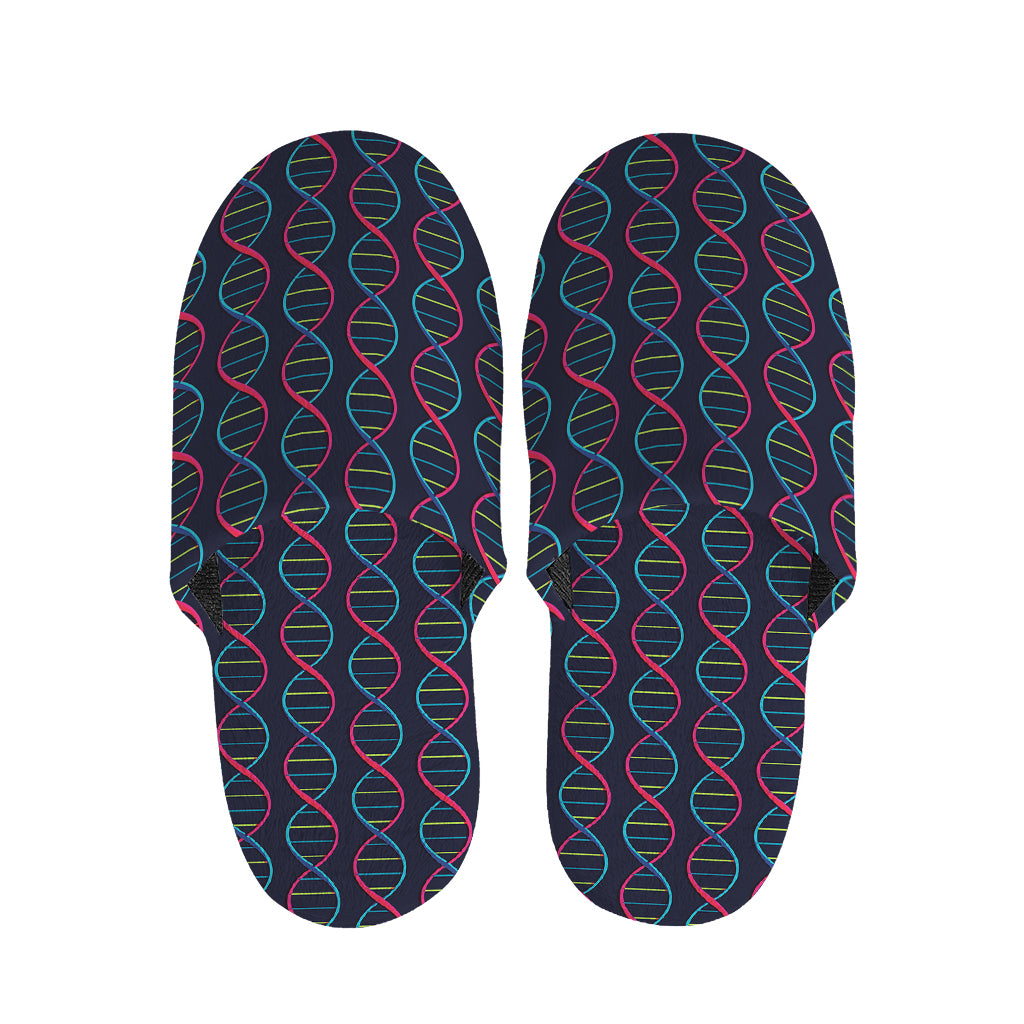 DNA Helix Pattern Print Slippers