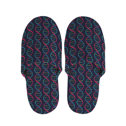 DNA Helix Pattern Print Slippers