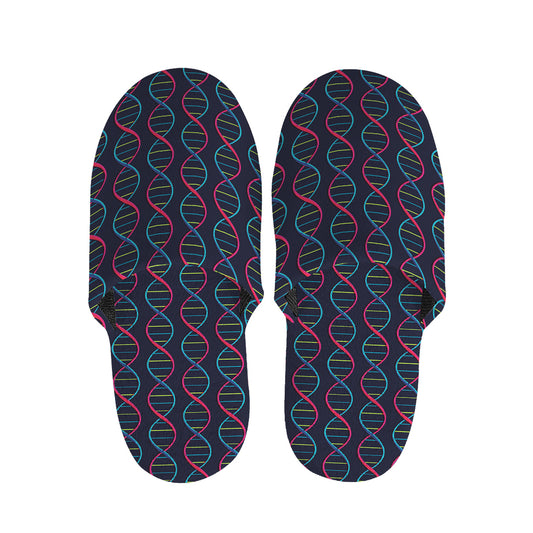 DNA Helix Pattern Print Slippers