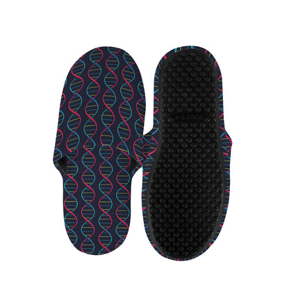 DNA Helix Pattern Print Slippers