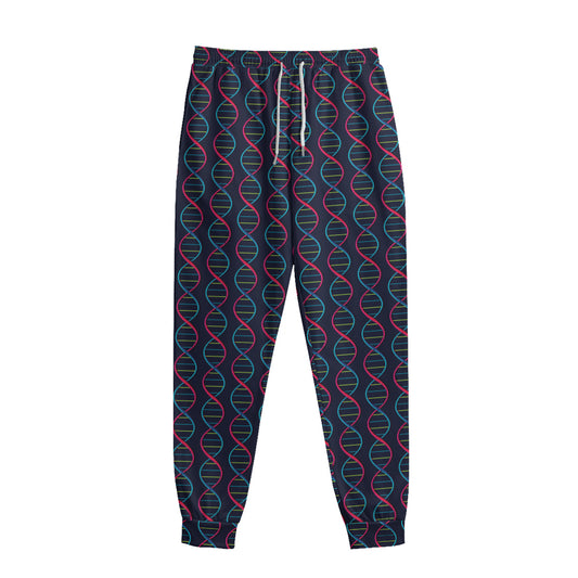DNA Helix Pattern Print Sweatpants