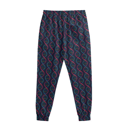DNA Helix Pattern Print Sweatpants