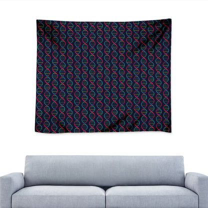 DNA Helix Pattern Print Tapestry