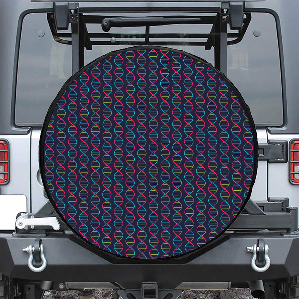 DNA Helix Pattern Print Tire Cover