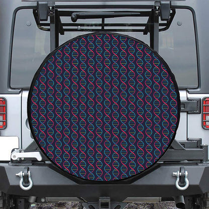 DNA Helix Pattern Print Tire Cover