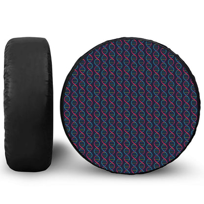 DNA Helix Pattern Print Tire Cover