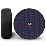 DNA Helix Pattern Print Tire Cover With Camera Hole