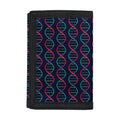 DNA Helix Pattern Print Trifold Wallet