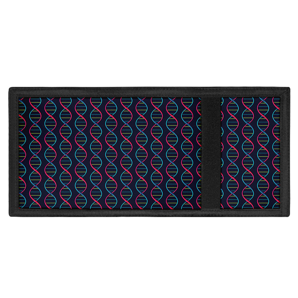 DNA Helix Pattern Print Trifold Wallet