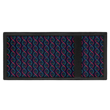 DNA Helix Pattern Print Trifold Wallet