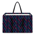 DNA Helix Pattern Print Utility Tote Bag