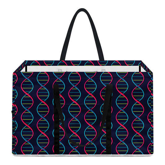 DNA Helix Pattern Print Utility Tote Bag