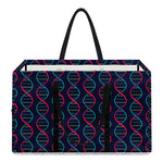 DNA Helix Pattern Print Utility Tote Bag