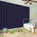 DNA Helix Pattern Print Wall Sticker