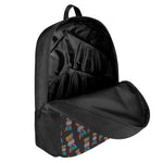 DNA Strands Pattern Print 17 Inch Backpack