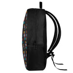 DNA Strands Pattern Print 17 Inch Backpack