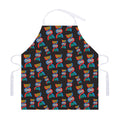 DNA Strands Pattern Print Adjustable Apron